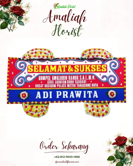Papan Bunga Ucapan Selamat Budekeling